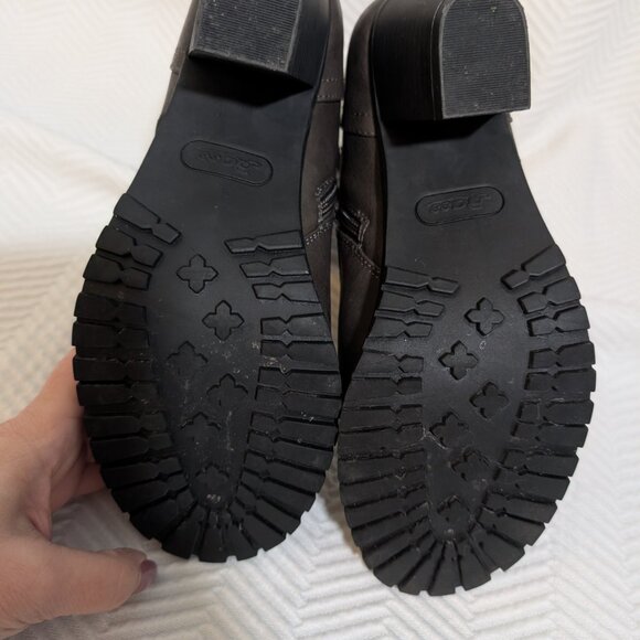 G.H Bass & Co Zee Brown Lace Up Boots Chunky Heel Size 8 Faux Leather - Picture 8 of 14